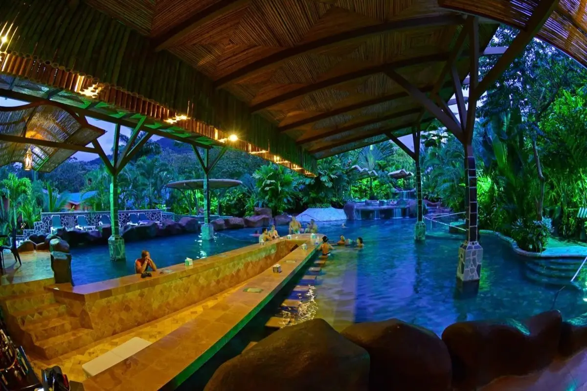 Baldi Hot Springs pool near La Fortuna, Costa Rica