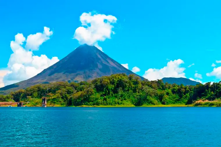 Arenal Volcano region compared with the beaches of Guanacaste, Costa Rica